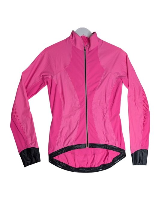 Lululemon Jackets & Blazers - Lululemon Womens Neon Pink Paceline Cycling Jacket Size 8 Zip Up Reflective Deta